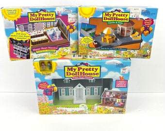 Galoob My Pretty Dollhouse Happy Heart Mansion 2nd Story Addition and Yard Set 1995 Sealed