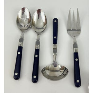Washington Forge WF Mardi Gras Stainless Besteck Blauer Griff 24 teilig Korea