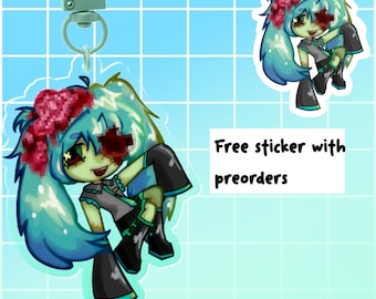 Zombie Miku-sleutelhanger [PREORDER]