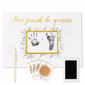 Journal de Grossesse + Carte de naissance a gratter (gratuit) Cadeau Future Maman