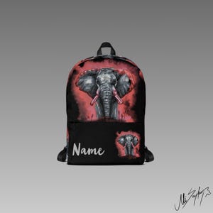 Cadeau personnalisé, sac à dos éléphant, cartable, cadeau d'anniversaire, sac pour enfant, sac à dos de voyage, sac à dos pour livres - Série Cloud