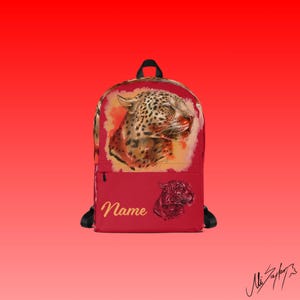Sac cadeau personnalisé, sac à dos unisexe personnalisé pour ordinateur portable, art animalier vibrant, parfait pour l'école ou les voyages, série Cloud