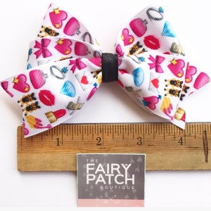 Hair bows for girls, slumber party favor for girls, toddler hair bow image 3