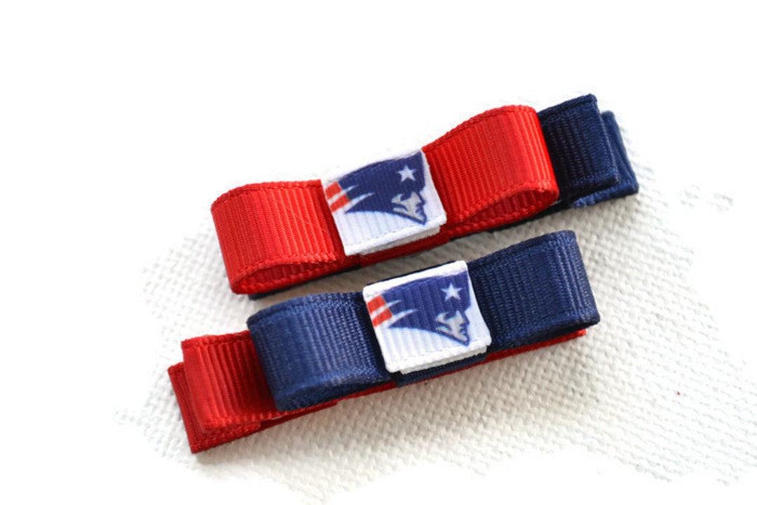 New England Patriots Hair Clips, Patriots Stocking Stuffer, Hair Clips