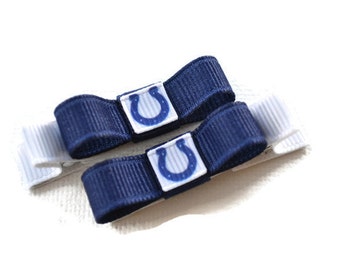 Indianapolis Colts Hair Clips,  Colts baby,  Colts Hair Bows,  Colts Stocking Stuffer, Colts baby girls, hair clips for girls, hair clips