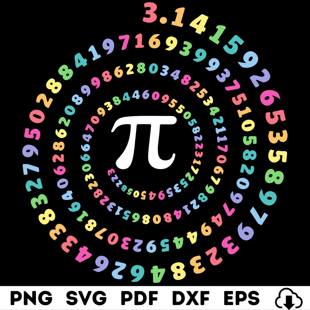 Pi Spiral Design PNG - Ideal for Pi Day Shirts, Gifts for Math Lovers ...