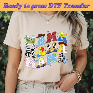 DTF Mama Toy Story, Toy Story Font, Pizza Planet Mama, Best Mama Birthday DTF Design, DTF Transfer, Ready To Press, Direct to Film