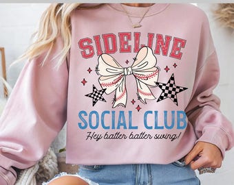 Sideline Coquette Bow DTF - Perfect for Team Spirit, Social Club DTF, Scrapbooking, DTF Transfer, Ready To Press, Direct to Film