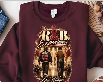 Chris Brown Usher RB Experience DTF Transfer Concert Ready To Press Music Fan Shirt Heat Transfer Tour Inspired Design R&B Concert Gift