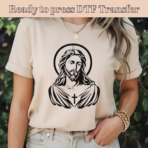 Jesus DTF, Jesus God Christian, Best Christian, Christian DTF, Jesus Dtf T-Shirt Design, High-Resolution, DTF Transfer, Best for Printing