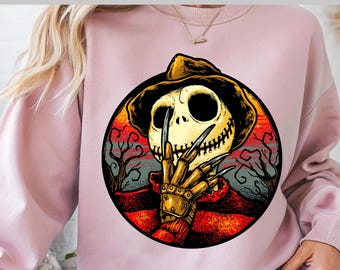 Halloween Skull DTF Transfer, Creepy Skeleton DTF Print, Spooky Horror Nightmare DTF, Scary Gothic Skull Heat Press Transfer for Shirts
