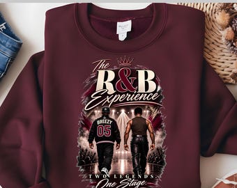 R&B Experience DTF Transfer Two Legends One Stage Concert Ready To Press Music Fan Shirt RB Tour 2026 Heat Transfer Vintage Design