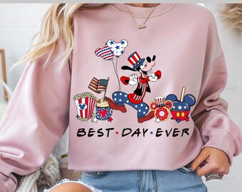 4th of July Goofy DTF, Patriotic Disney, Best Day Ever, Mickey Snacks, Disney Food Transfer, Dtf Transfer, Ready To Press, Direct to Film