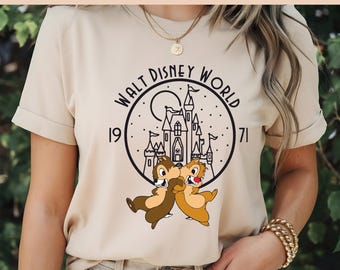 Chip And Dale DTF, Retro Walt Disney World Dtf, Cute Chip And Dale, DTFChip And Dale T-Shirt Design, DTF Transfer, Best for Printing