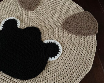 Crochet Pug rug