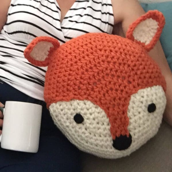 Crochet Fox Pillow - Etsy