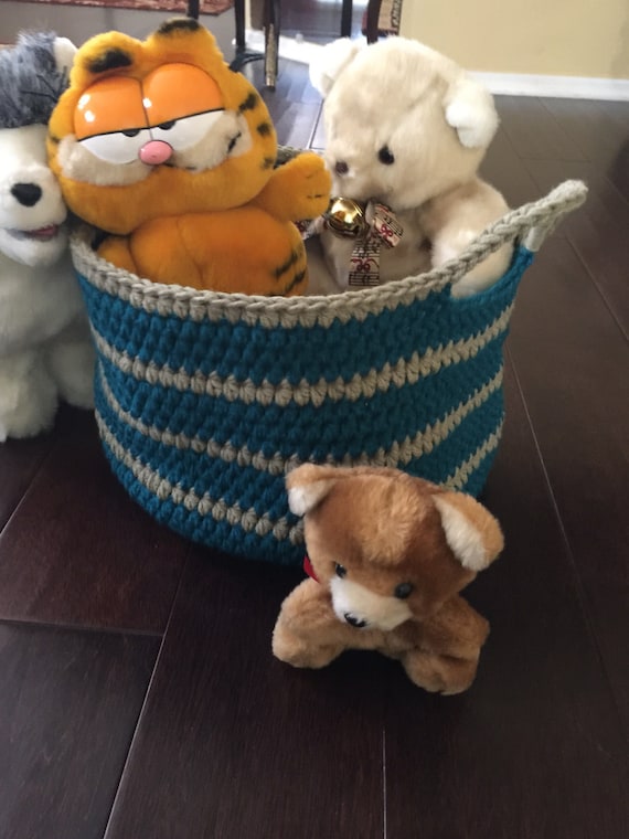 Items similar to Striped Basket on Etsy