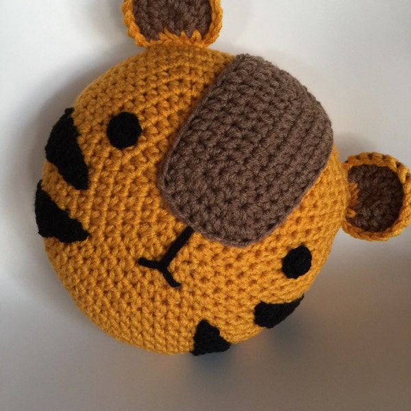 Crochet Tiger Pillow