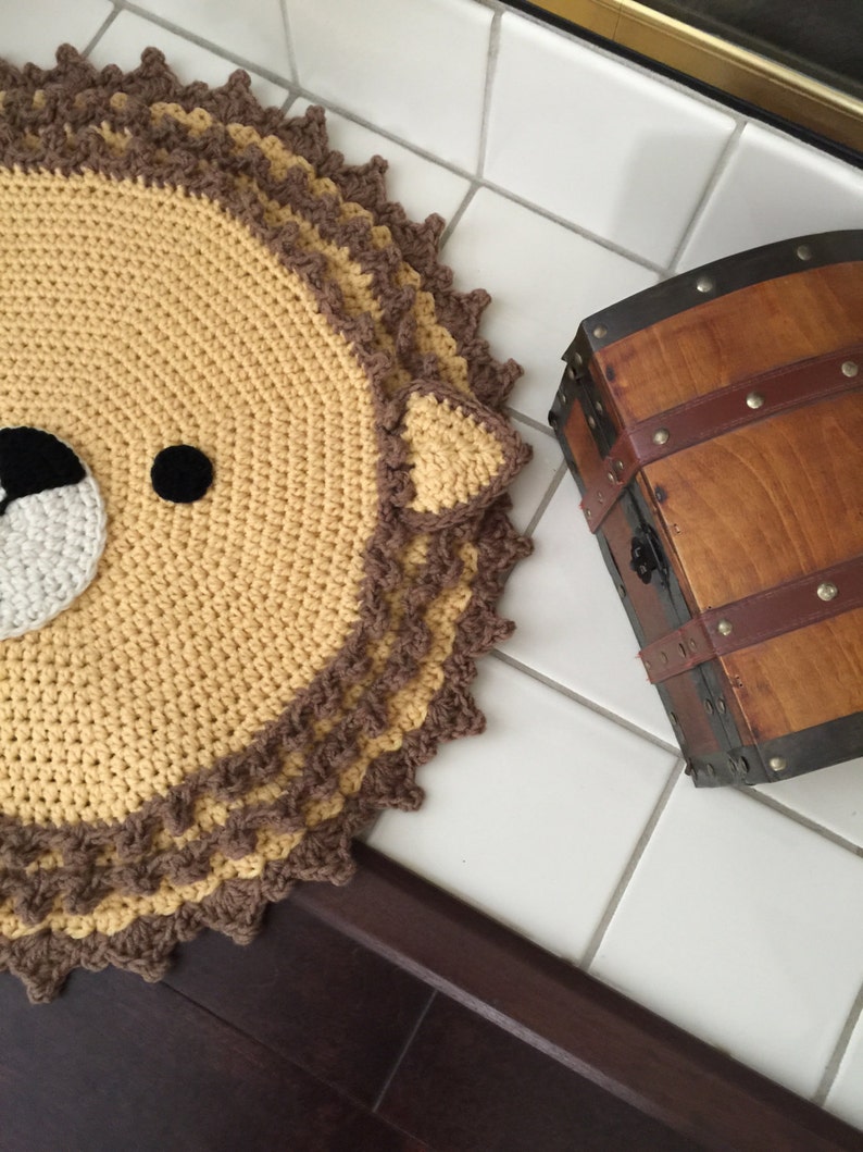Crochet Lion Rug Handmade Lion Rug Crochet Lion Rug Animal Etsy