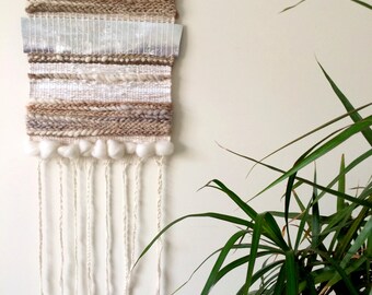 Woven wall hanging, MEDIUM tapestry, weaving - 'Celeste'  by Tat Georgieva