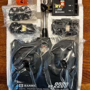 SANWA GC2-2B Digital Proportional Radio control system GC2200 Transmitter Receiver Controller 27Mhz Vintage Handset