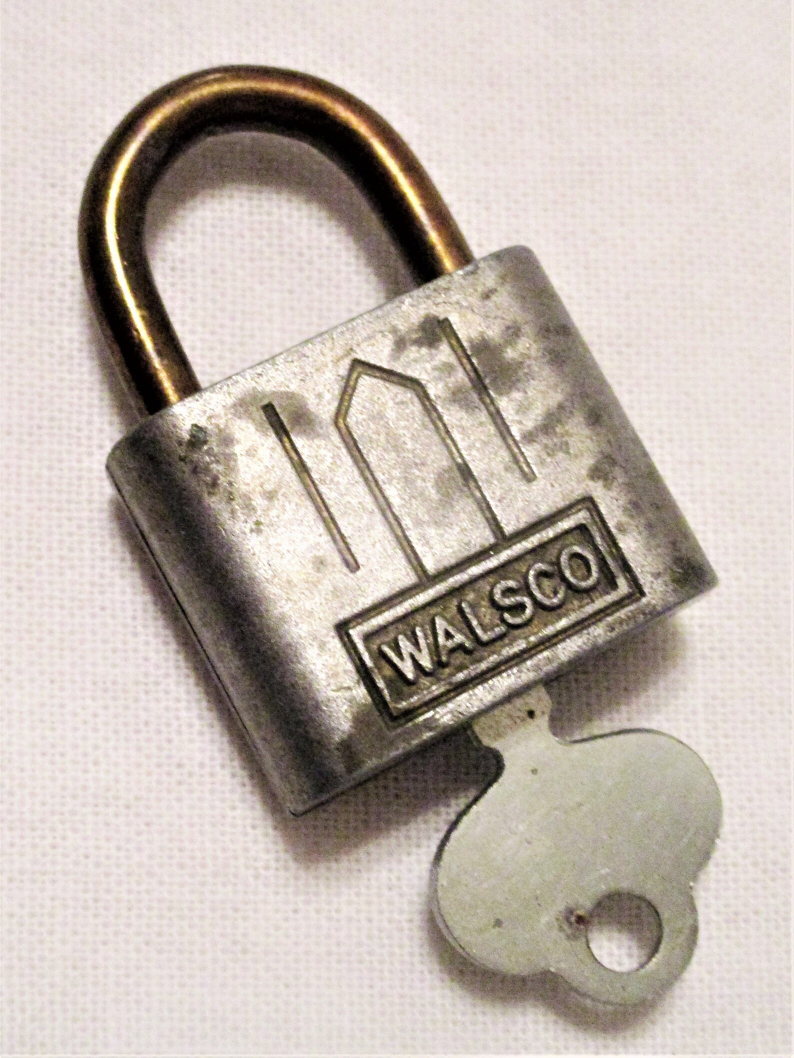 Vintage WALSCO LOCK and Key Small Size Number 3 Good Etsy