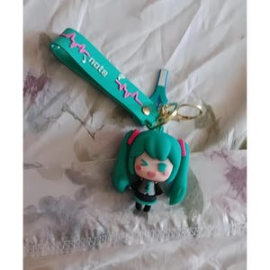 Anime Hatsune Miku Keychain,  Figure Keychain for School Bag, Gift for anime lover