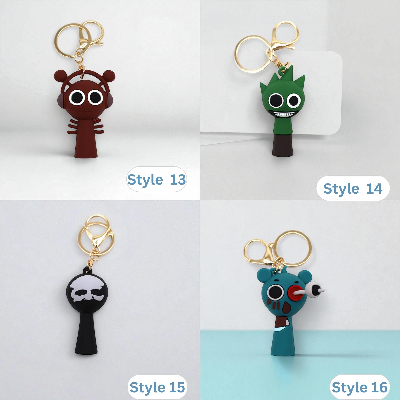 Cartoon Sprunki Oren Raddy Doll Keychain: Playful Car Keyring Gift - Etsy