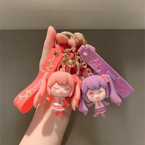 Anime Hatsune Miku Keychain,  Figure Keychain for School Bag, Gift for anime lover