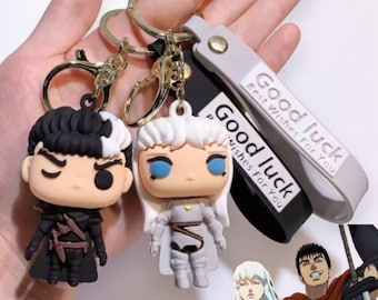 Berserk Keychain, Anime Guts Berserk Keychain, Gift for anime lover
