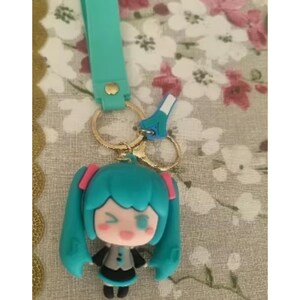 Anime Hatsune Miku Keychain,  Figure Keychain for School Bag, Gift for anime lover