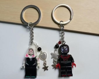 Y2k super hero keychain, 3D Mini Figure keyring
