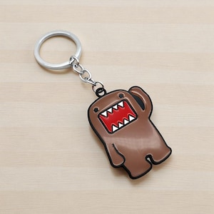 Domo Kun Mental Keyring, Anime Wrist Strap Keychain, Gift for Best Friend