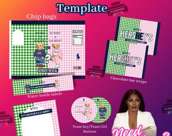 Green Ralph Lauren Gender Reveal Treat Package