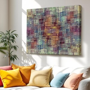 Abstract Oil-Painting Decorative Canvas Wall Art, Abstract Canvas Print, Abstract Modern Wall Decor, Housewarming Gifts, Large Wall Art