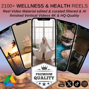 2100+ Wellness Video Clips: Meditation, Fitness, Self-Care (Google Drive)
