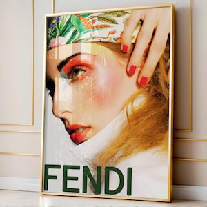 FENDI 壁画 ポスター Fendi poster - Etsy 日本