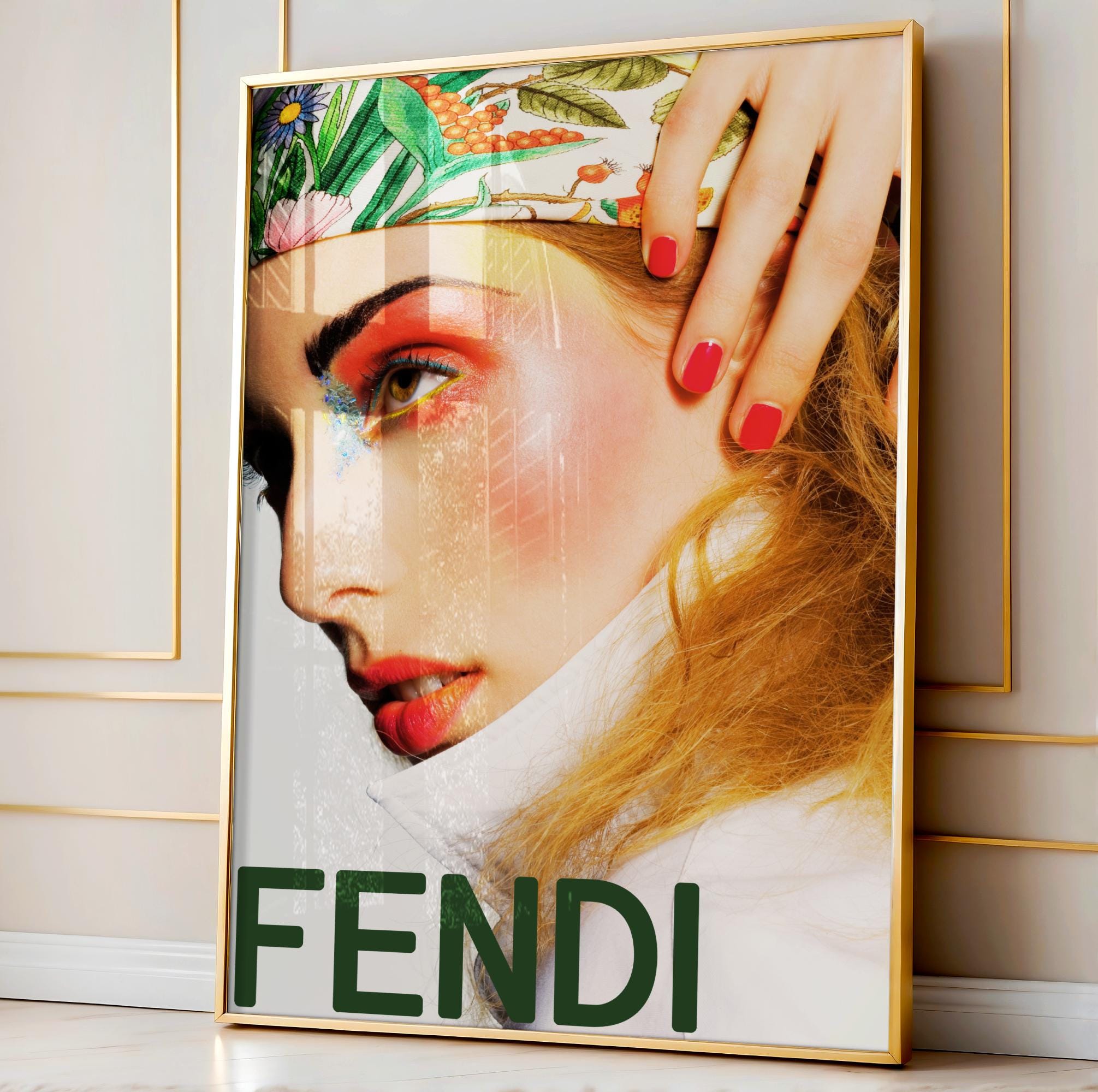 FENDI 壁画 ポスター Fendi Wall Art - Etsy