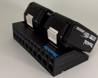 Makita battery and drill bit holder