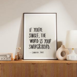 Samantha Jones Quote Wall Art, Sex and The City, Feminist Wall Decor Digital Poster SATC Trendy Swedish Decor Letter Print, Instant Download