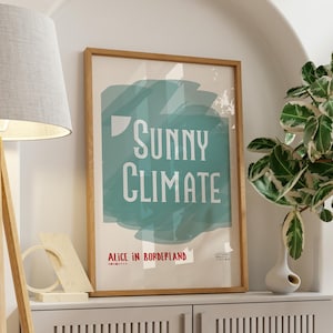 Alice in Borderland Sunny Climate Poster | Arisu T-shirt Design Anime - Manga Art Print, Japanese Minimalist Wall Art, Digital Download Gift
