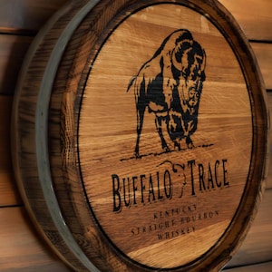 Gepersonaliseerde eiken whisky vat hoofdbord, aangepaste wijnvat deksel kunst aan de muur, vintage bourbon vat top, uniek rustiek huis- en bardecor
