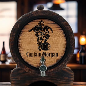 Personalized Oak Whiskey Barrel 1-2-3-5-10-15L, Wooden Wine-Rum-Brandy-Bourbon Cask, Whisky Lovers Mini Keg Vintage Rustic Dad Men Him Gift