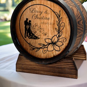 Personalisierter rustikaler Whisky-Weinfass-Kartenhalter, Fasskartenbox 10L mit Schloss, Hochzeitsgeschenkdekor, Holz-Empfangs-Rum-Bourbon-Gästebuch