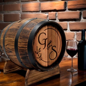 Personalisierte Whisky-Hochzeitskartenbox 10L, rustikaler Vintage-Eichenfassstil mit Schloss, Kartenhalter - Perfektes Hochzeitsgeschenk - Dekor, Empfang