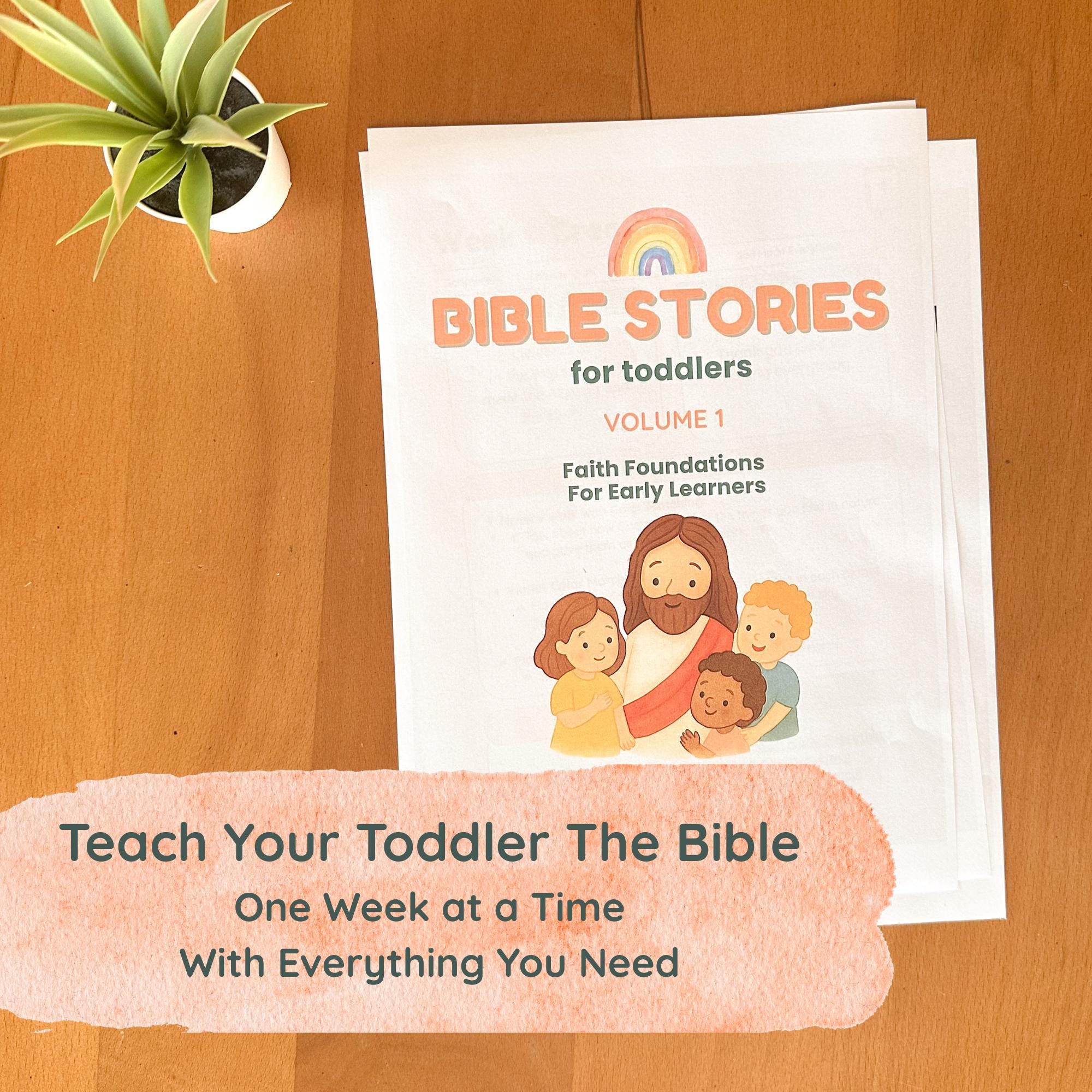 Printable Toddler Bible Curriculum (8 Weeks) • Christian Preschool