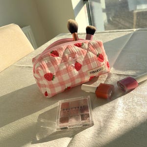 Make-up-Veranstalter, rosa Make-up-Tasche, Kosmetiktasche, süße Make-up-Tasche, Reisetasche, Kulturtasche, süße Make-up-Tasche, Make-up-Beutel, Geschenk für sie