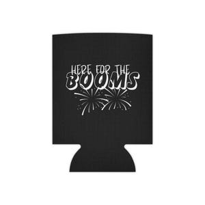 Fun Can Cooler, Party Drink Insulator, Fireworks Theme, 4th of July, Birthday Bash, Festive Gifts