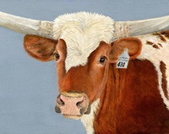 La Paloma Ranch Cow 8x10 inch Giclee