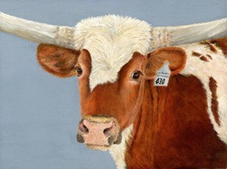 La Paloma Ranch Cow 8x10 inch Giclee image 1